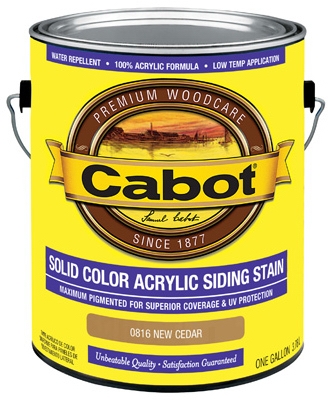 Solid Color Acrylic Siding Stain New Cedar - Gallon