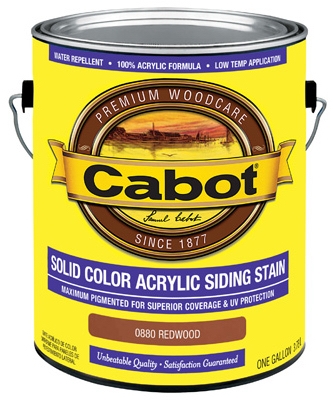 Solid Color Acrylic Siding Stain Redwood - Gallon