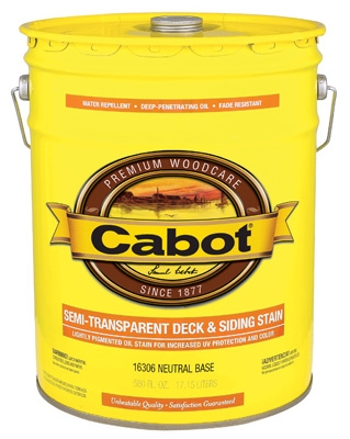 Semi-Transparent Deck & Siding Stain (VOC) Neutral Base - 5 Gallon