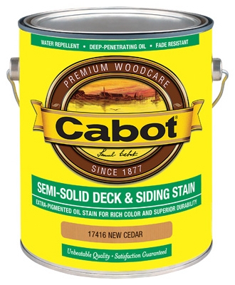 Semi-Solid Deck & Siding Stain (VOC) New Cedar - Gallon