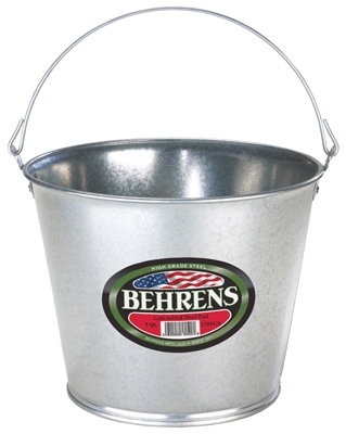 Galvanized Steel Pail, 5-Qt.