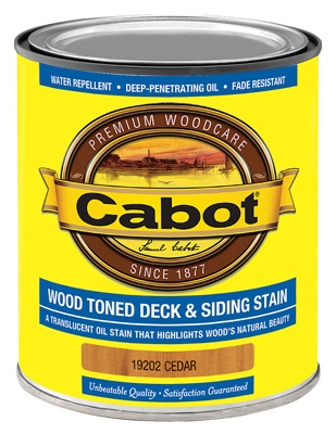 Wood-Toned Deck & Siding Stain, Cedar, 1-Qt.