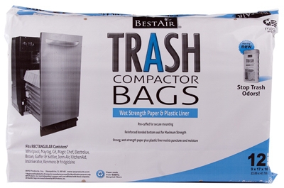 Trash Compactor Bags, 2-Ply, 12-Pk.