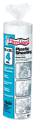 4-Mil Clear Polyethylene Sheeting, 10 x 25-Ft.