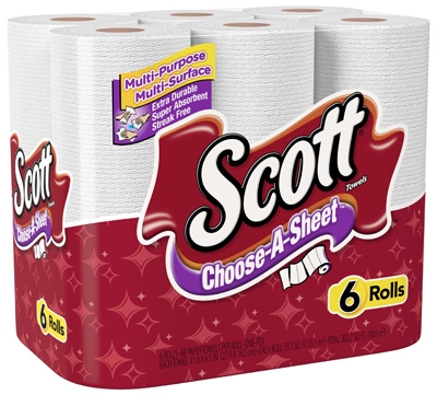Choose-a-Sheet Paper Towels, 6-Pk.