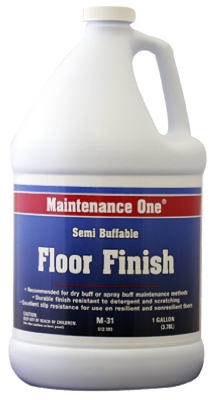 Floor Finish, Semi-Buffable, Gal.