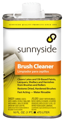 Brush Cleaner, Water-Rinsable, 1-Pt.