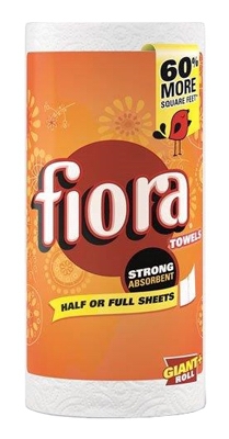 Fiora Single 3 Ply Paper Towel Roll