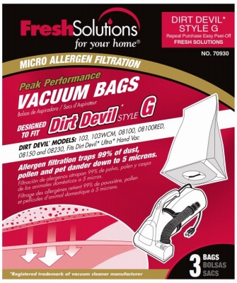 Dirt Devil G-Style Vacuum Bag, 3-Pk.