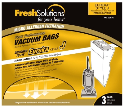 Eureka J-Style Vacuum Bag, 3-Pk.