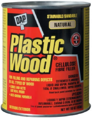 Plastic Wood Wood Filler, Natural Color Cellulose Fibre, 16-oz.