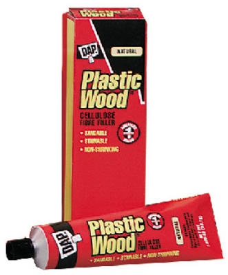 Plastic Wood Cellulose Fibre Wood Filler, Natural, 1.875-oz. Tube