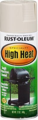 High-Heat Spray Paint, Flat White, 12-oz.