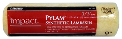 Pylam Paint Roller Cover, Synthetic Lambskin, 1/2 x 9-In.