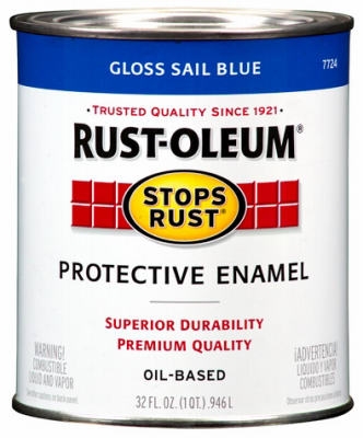 Qt. Sail Blue Stops Rust Enamel