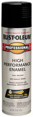 Fast Dry Professional Spray Enamel, Black Gloss, 15-oz.