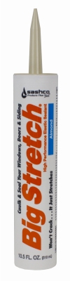 Window Sealant, Almond Acrylic Rubber, 10.5-oz.