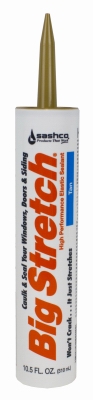 Window Sealant, Tan Acrylic Rubber, 10.5-oz.