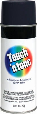 Touch 'N Tone Spray Paint, Semi-Gloss Black, 10-oz.