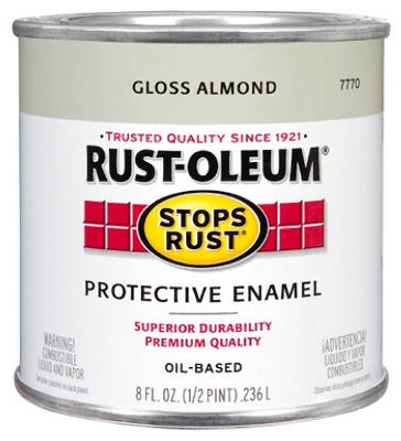 1/2-Pint Gloss Almond Stops Rust Enamel