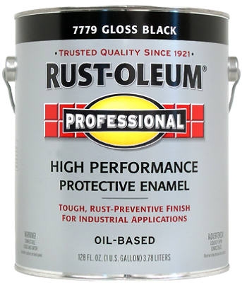 Professional Enamel Coating, Gloss Black, 1-Gal.