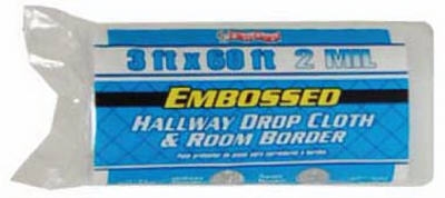 3 x 60-Ft. 2-Mil Embossed Dropcloth
