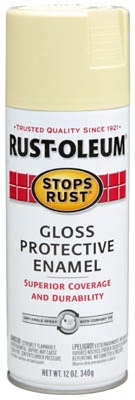 Stops Rust Spray Enamel, Antique White Gloss, 12-oz.