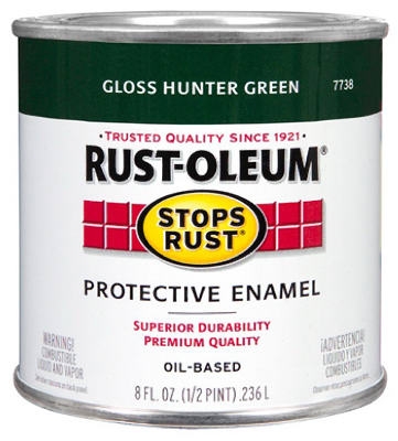 1/2-Pint Gloss Hunter Green Stops Rust Enamel