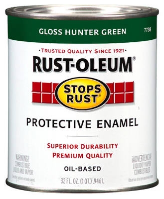 Qt. Gloss Hunter Green Stops Rust Enamel