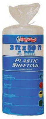 3 x 50-Ft. 4-Mil Clear Polyethylene Sheeting