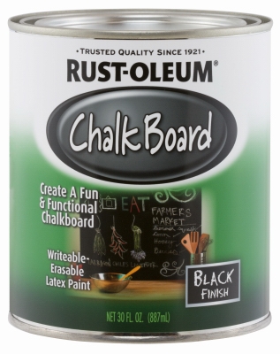 Qt. Black Chalkboard Brush On Latex Paint
