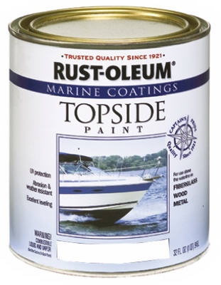 Marine Coatings Topside Paint, Gloss White, 1-Qt.