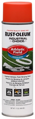 Industrial Choice Athletic Field Striping Paint, Orange, 17-oz. Inverted Aerosol