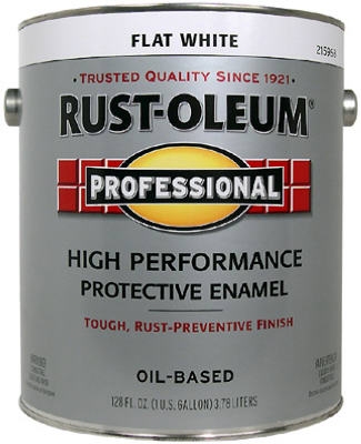 Professional Enamel, 400 VOC, Flat White, 1-Gal.