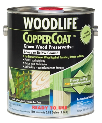 Coppercoat Green Wood Preservative, 1-Gal.