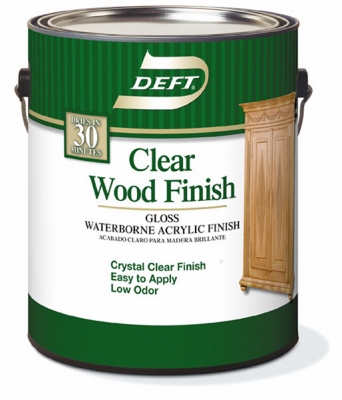 Deft Gallon Clear Gloss Waterborne Water-Based Wood Finish