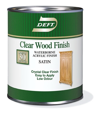 Deft Qt. Clear Satin Water-Based Wood Finish
