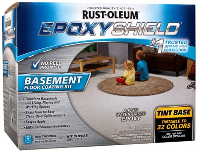 Epoxy Shield Floor Coating Kit, Tint Base, 1-Gal., Must Purchase in Quantities of 2