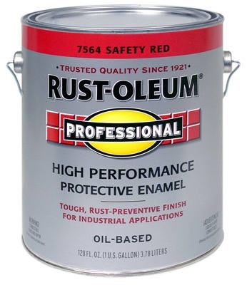 Professional Enamel Paint, Safety Red, 1-Gal.
