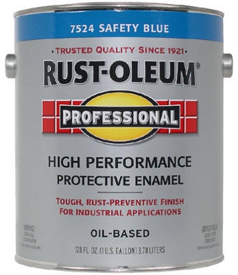 Professional Enamel Paint, Safety Blue Gloss, 1-Gal.