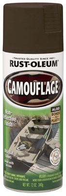 Camouflage Spray Paint, Earth Brown, 12-oz.