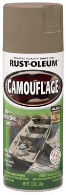 Camouflage Spray Paint, Khaki, 12-oz.