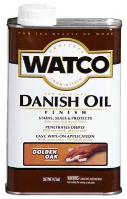 Watco Danish Oil Wood Finish, Golden Oak, 1-Pt.