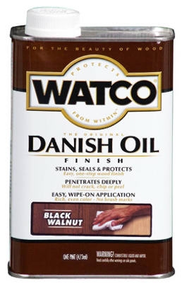 Watco Danish Oil Wood Finish, Black Walnut, 1-Pt.
