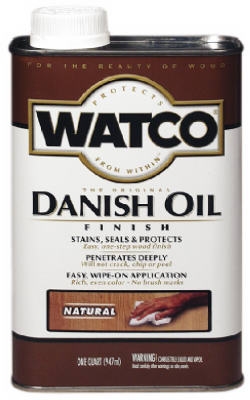Watco Danish Oil Wood Finish, Natural, 1-Pt.