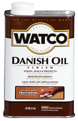 Watco Danish Oil Wood Finish, Fruitwood, 1-Qt.