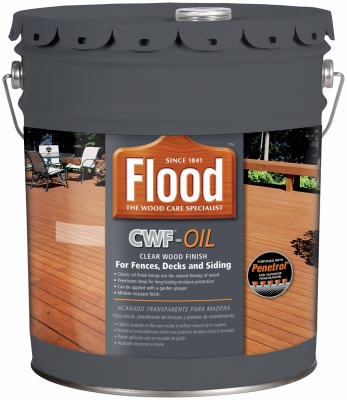 Clear Exterior Wood Finish, 5-Gallon