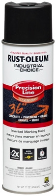 Industrial Choice Precision Line Marking Paint, Black, 17-oz. Inverted Aerosol