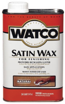 Watco Satin Wood Finishing Wax, Natural, 1-Qt.