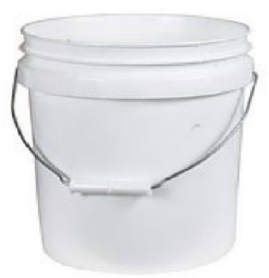 Plastic Pail, White, 1-Gal.